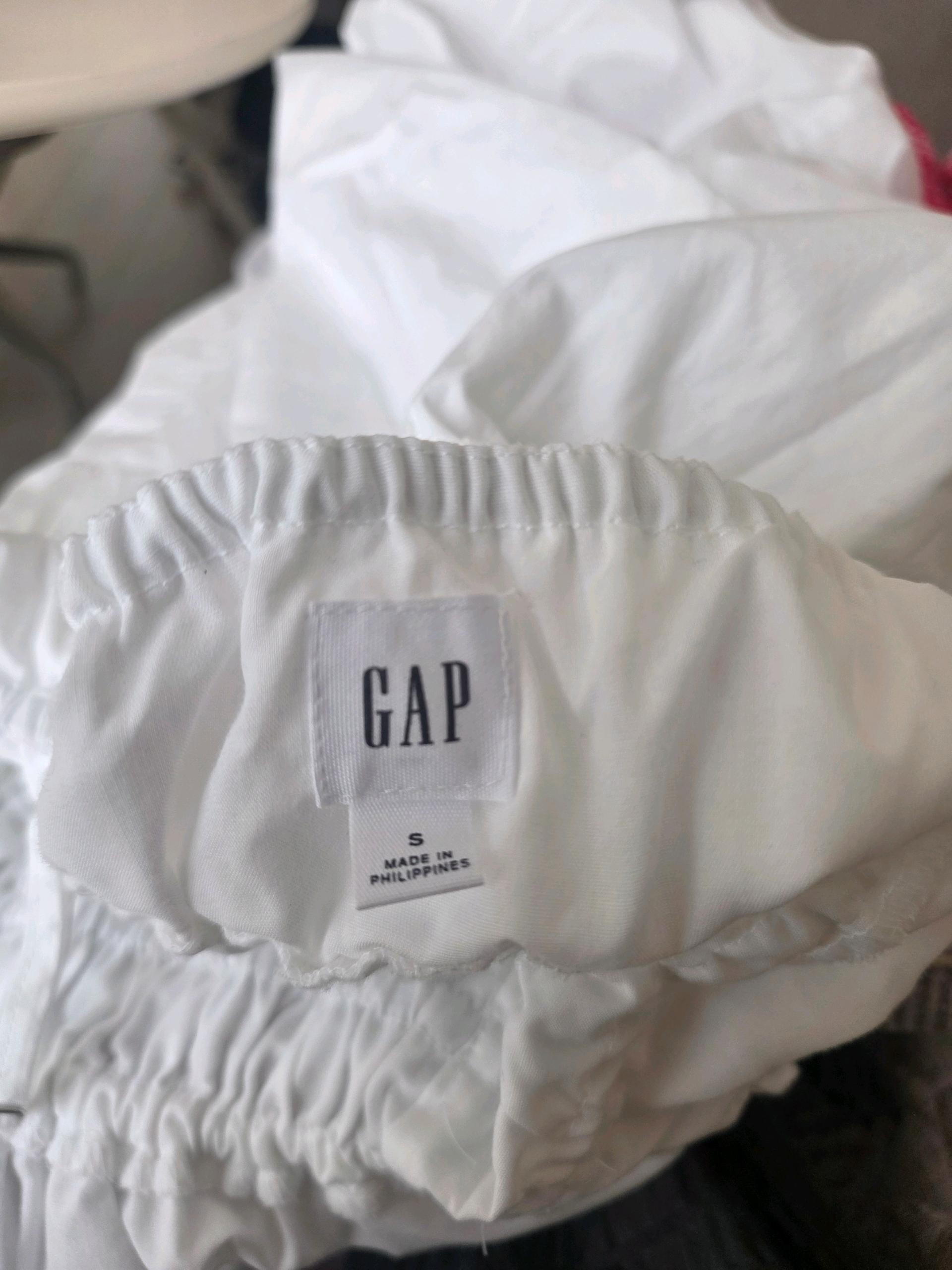 새상품)GAP 갭 화이트 면 뷔스티에 미디 원피스S 10