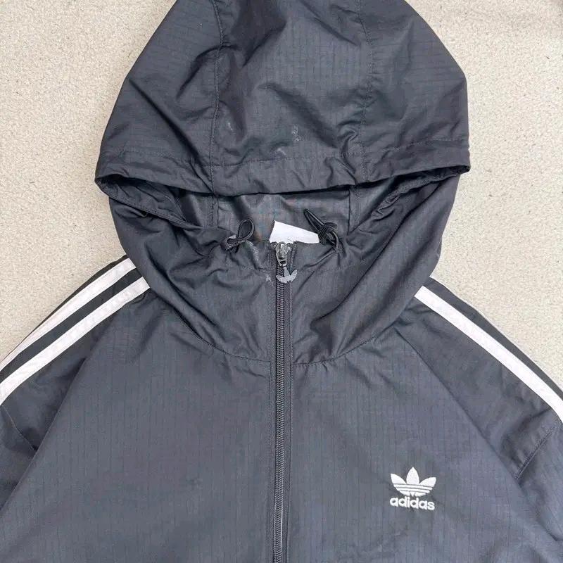 ADIDAS 삼선 윈드 브레이커 블랙 XS 4