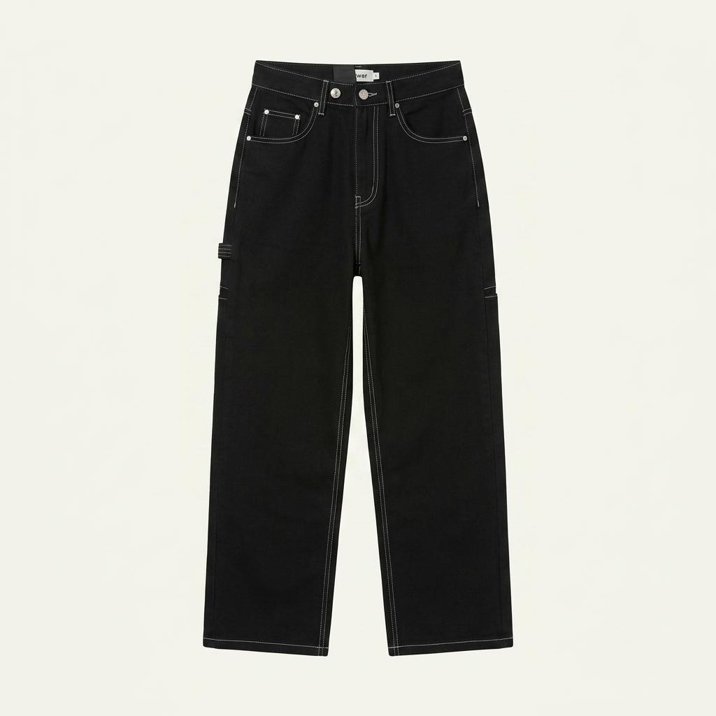 패치 카펜더 워크 pants (블랙)