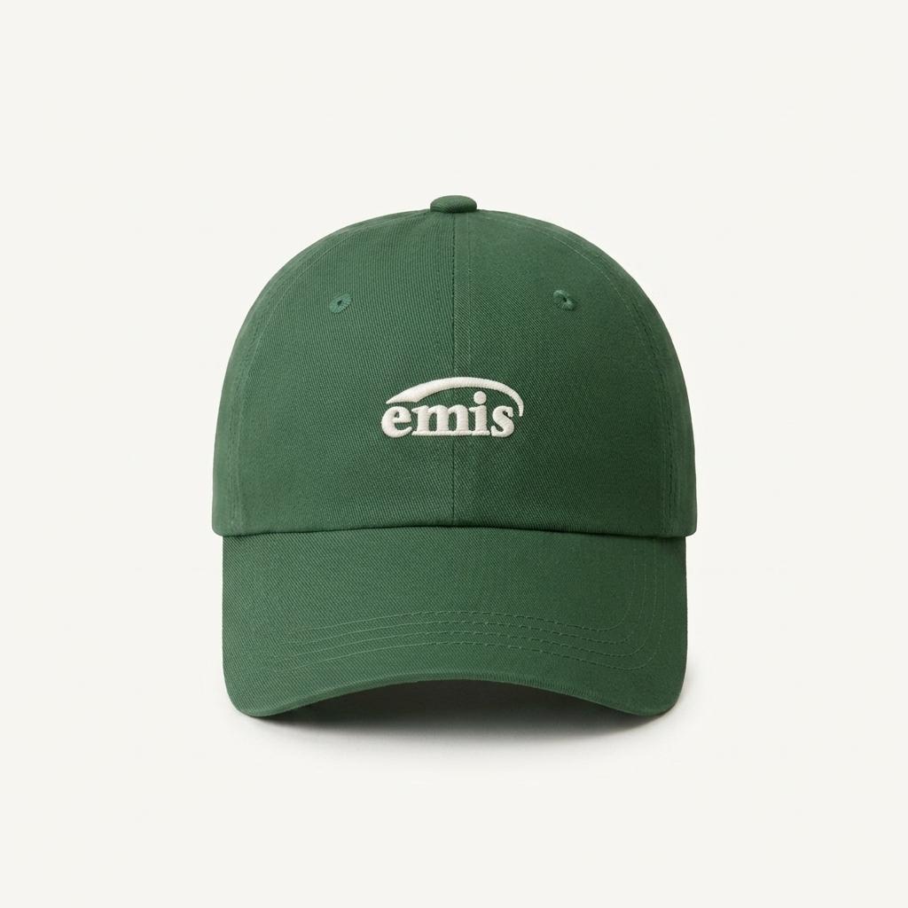 이미스 emis 뉴 로고 그린 볼캡 야구 모자