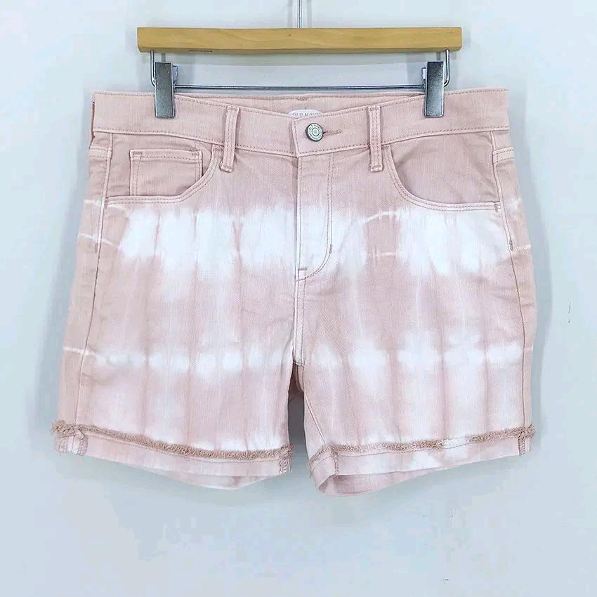 올드네이비 여성 여름 워싱 숏데님팬츠 톤다운핑크 (HU46285) 2