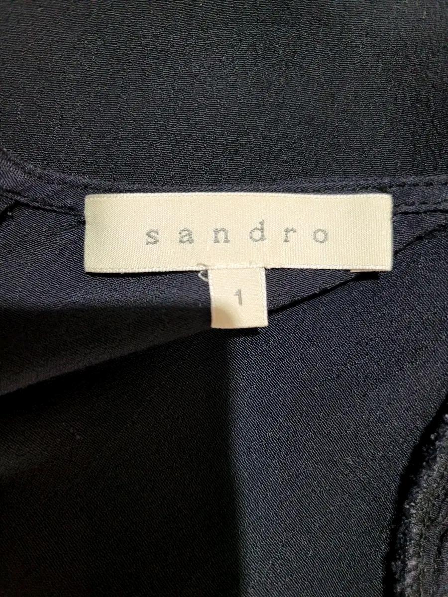 [정품] 산드로(Sandro) 골드 지퍼 비스코스 미니 원피스 5