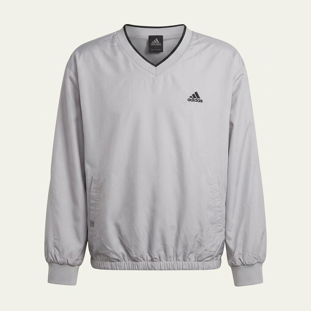 100,L)) adidas 아디다스 브이넥 웜업 긴팔티셔츠 ! 깔끔한 디자인~