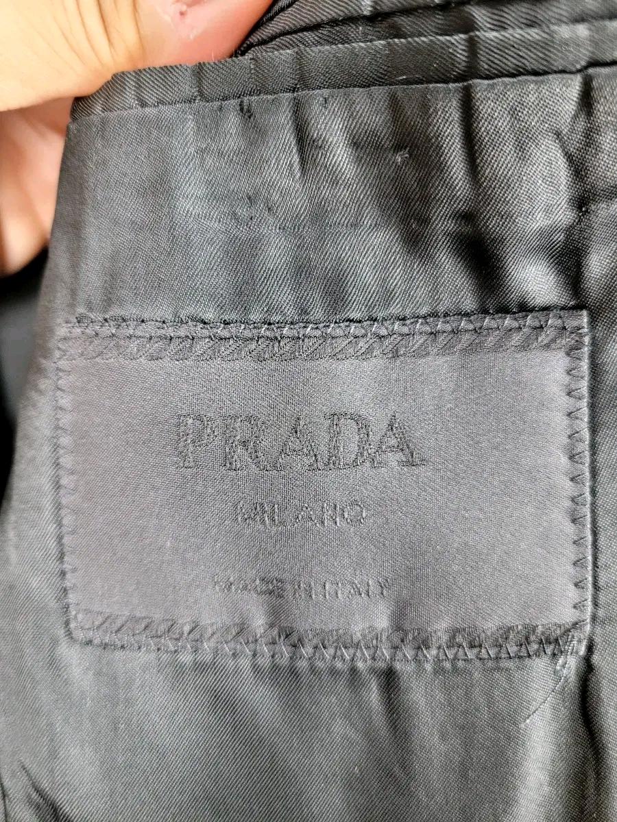 PRADA 블랙 코튼 싱글 블레이저 4