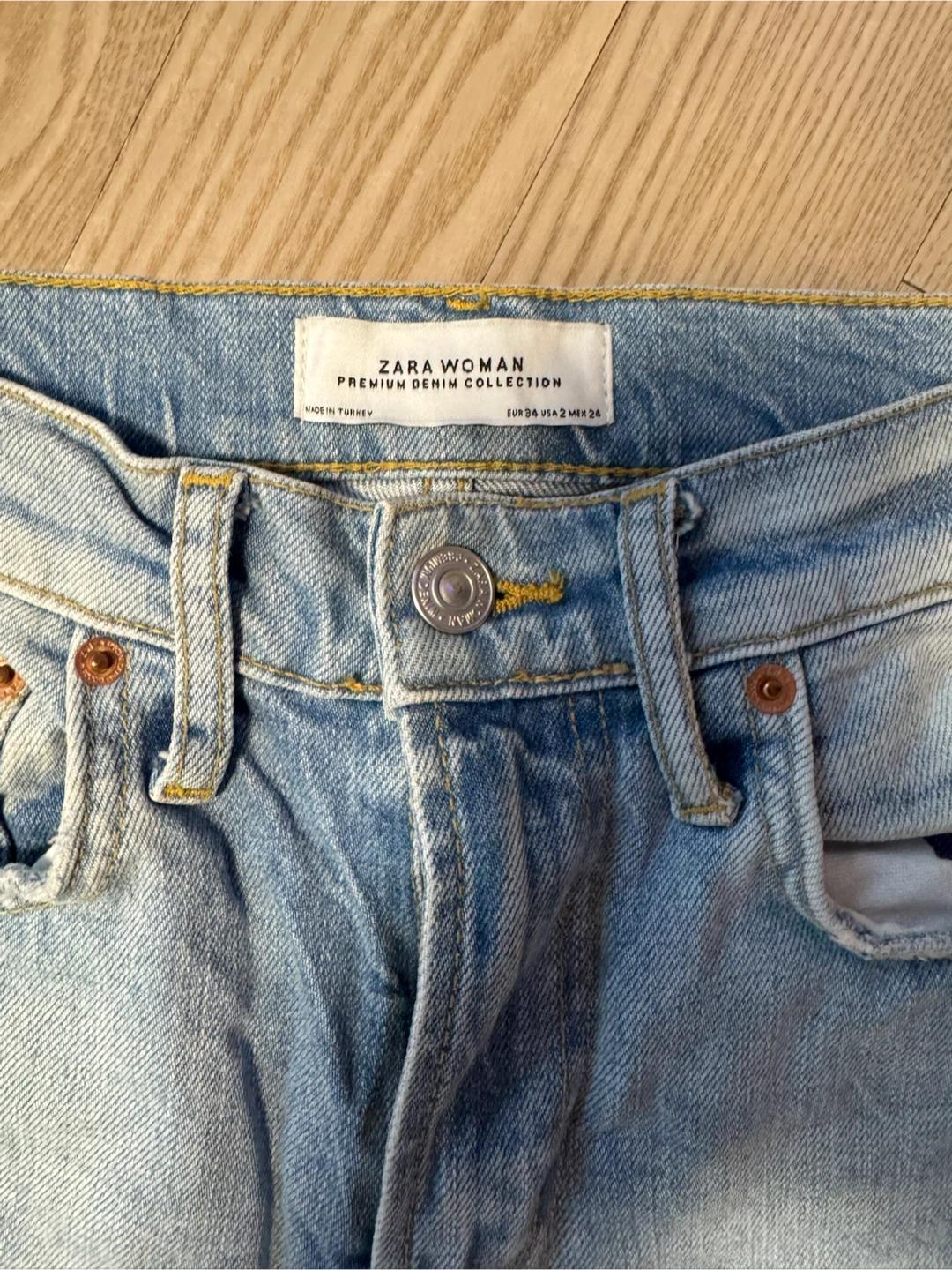 ZARA 프리미엄 연청 찢청 데님 팬츠 (새상품) 3