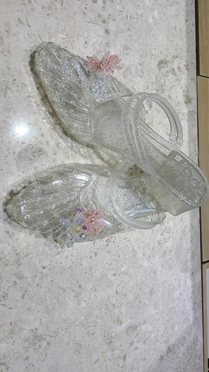 여아 공주풍 반짝이 젤리슈즈 구두 3