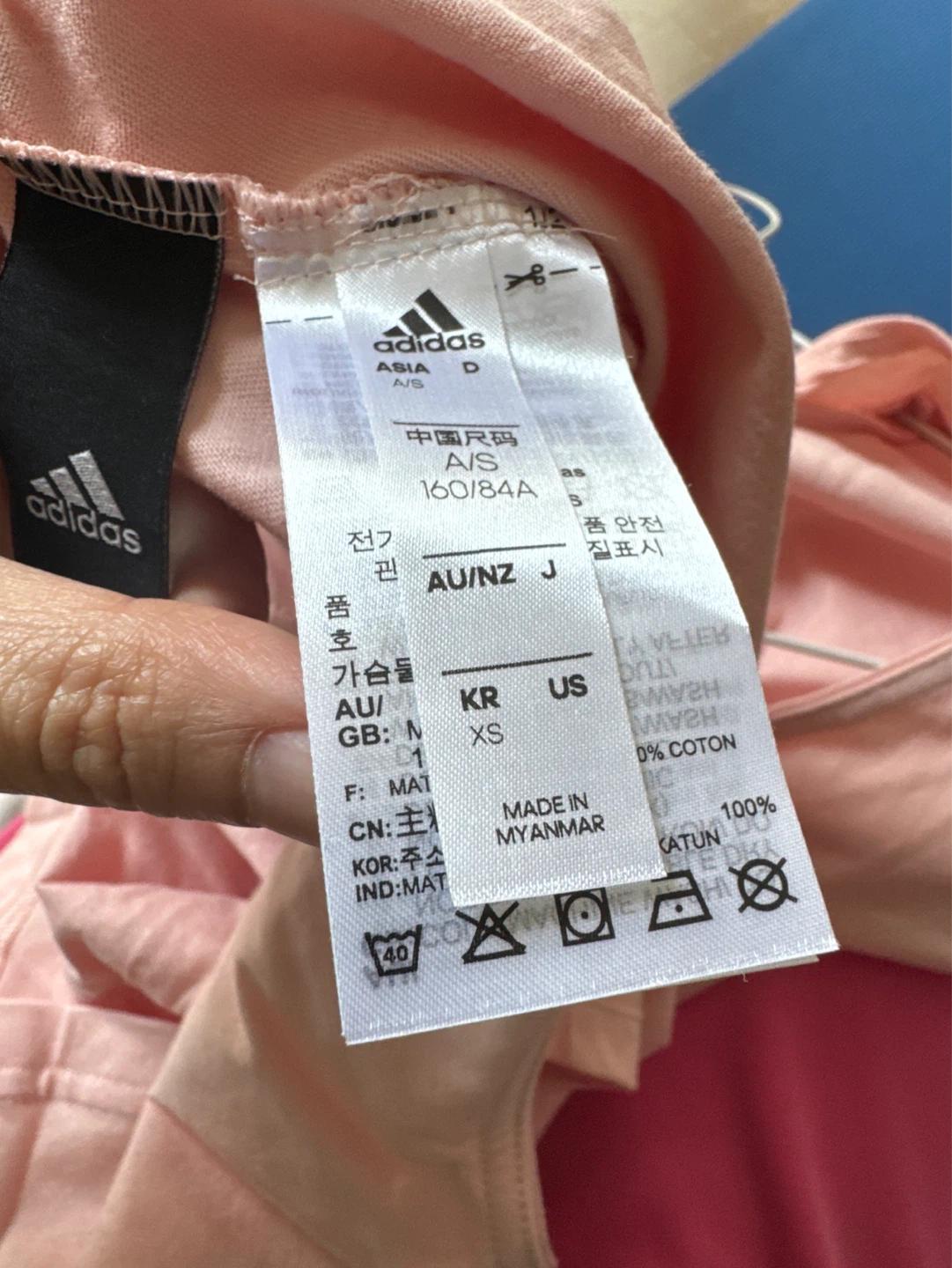 아디다스 핑크 크롭 반팔 6