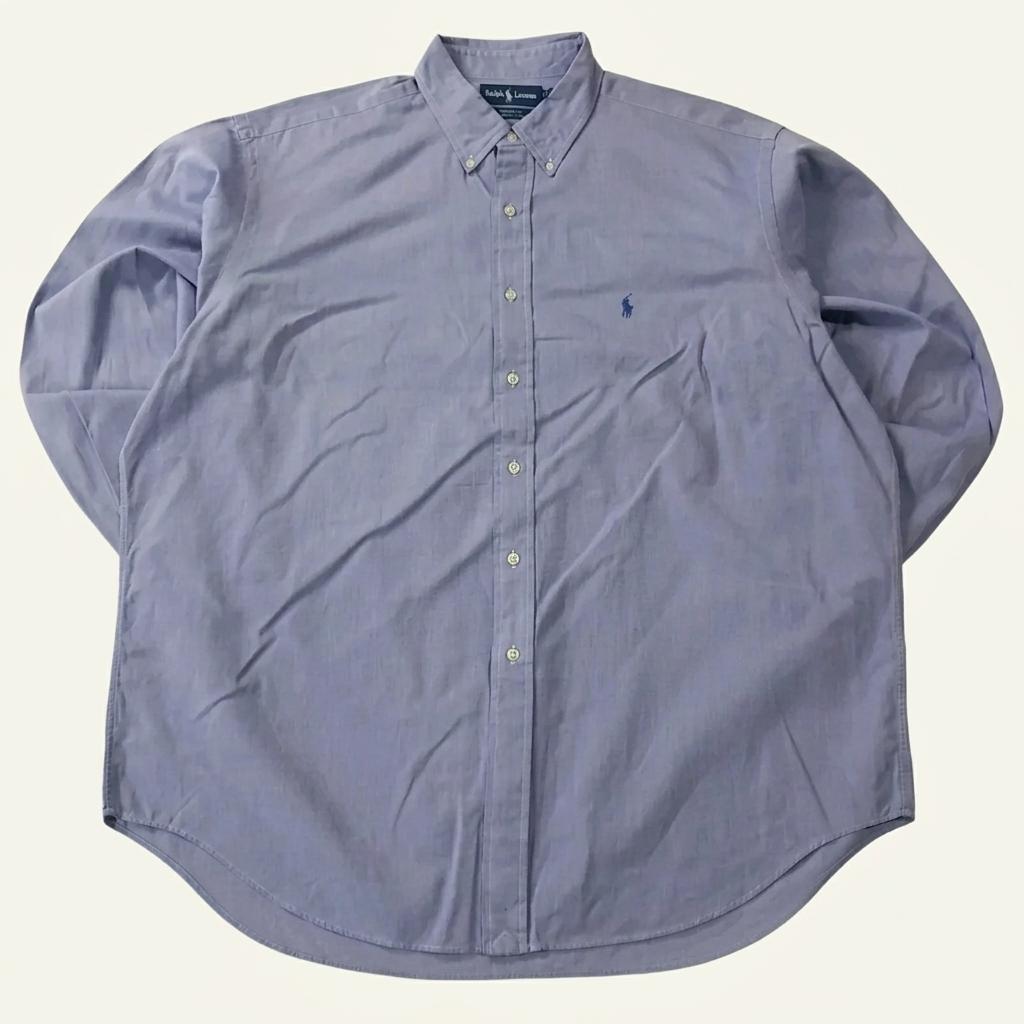 CA156 2XL 폴로 빅사이즈 90s 홍콩판 라벤더블루 셔츠 남방 1