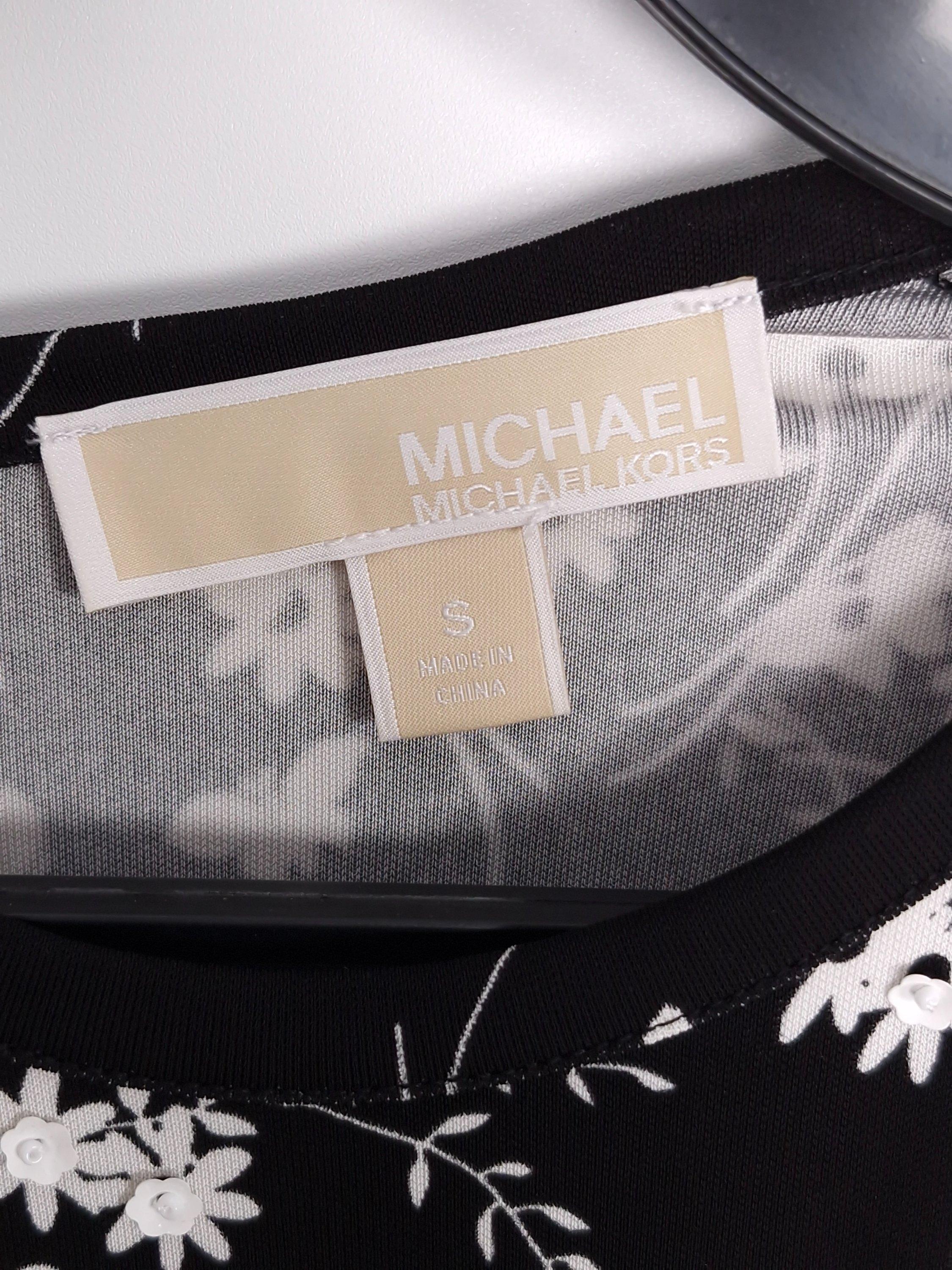 마이클 코어스 MICHAEL KORS 검정 플라워 롱 원피스 S [A690] 4