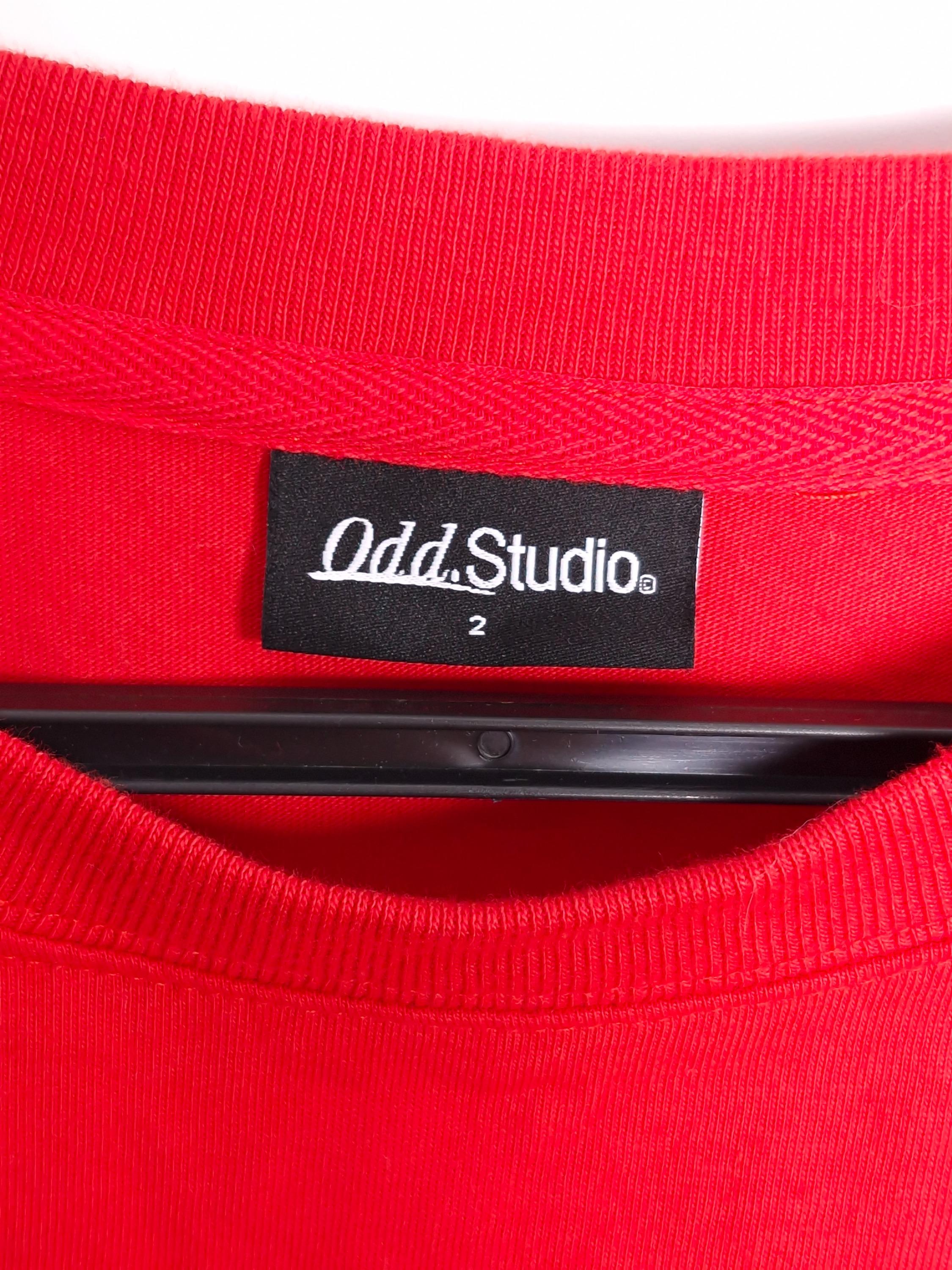 오드스튜디오 ODDSTUDIO 빨강 반팔티셔츠 [A694] 4