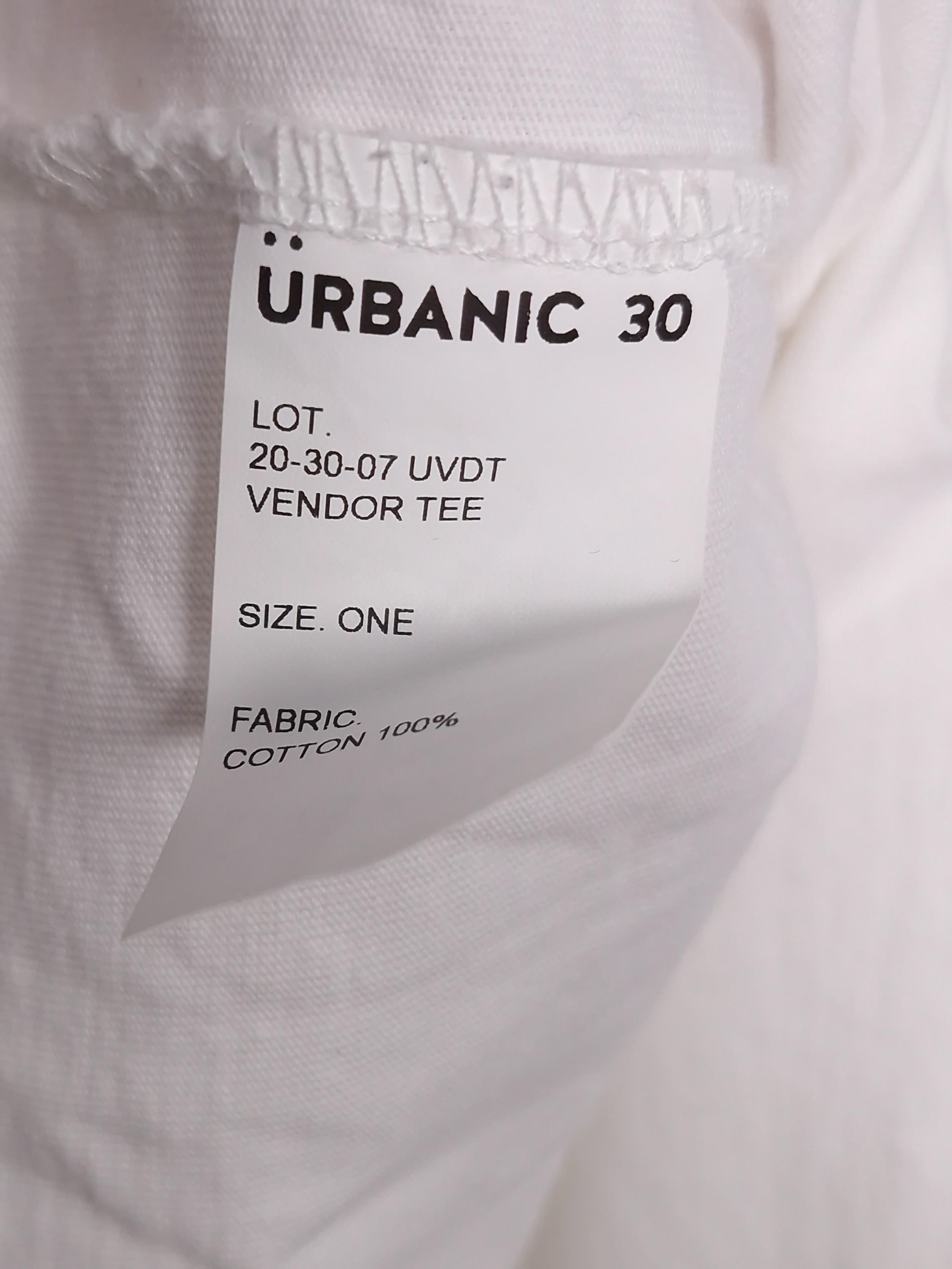 얼바닉 30 URBANIC 30 흰색 와이드 반팔티셔츠 [A700] 5