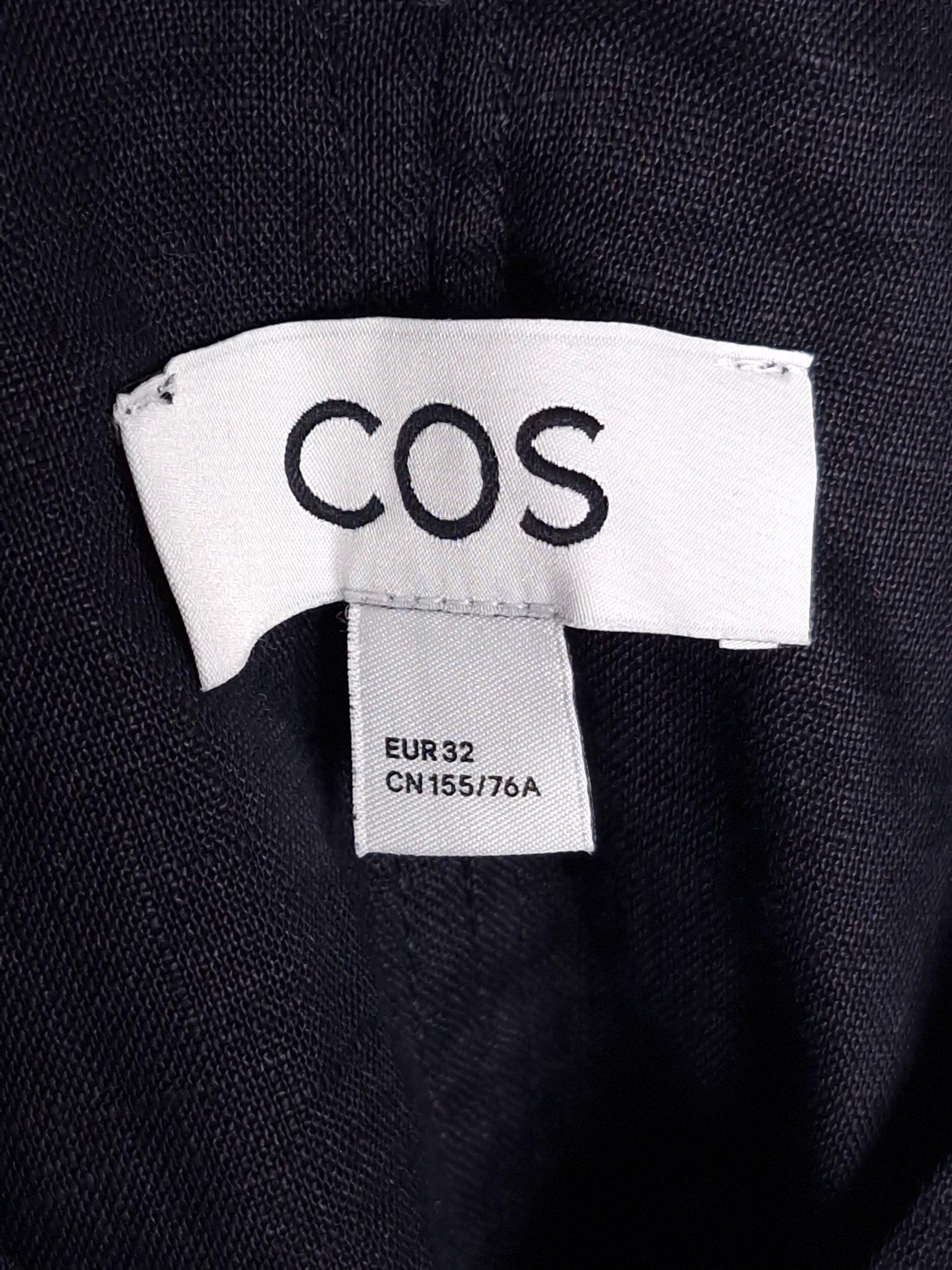코스 COS 검정 린넨 롱 원피스 EUR 32 [A702] 4
