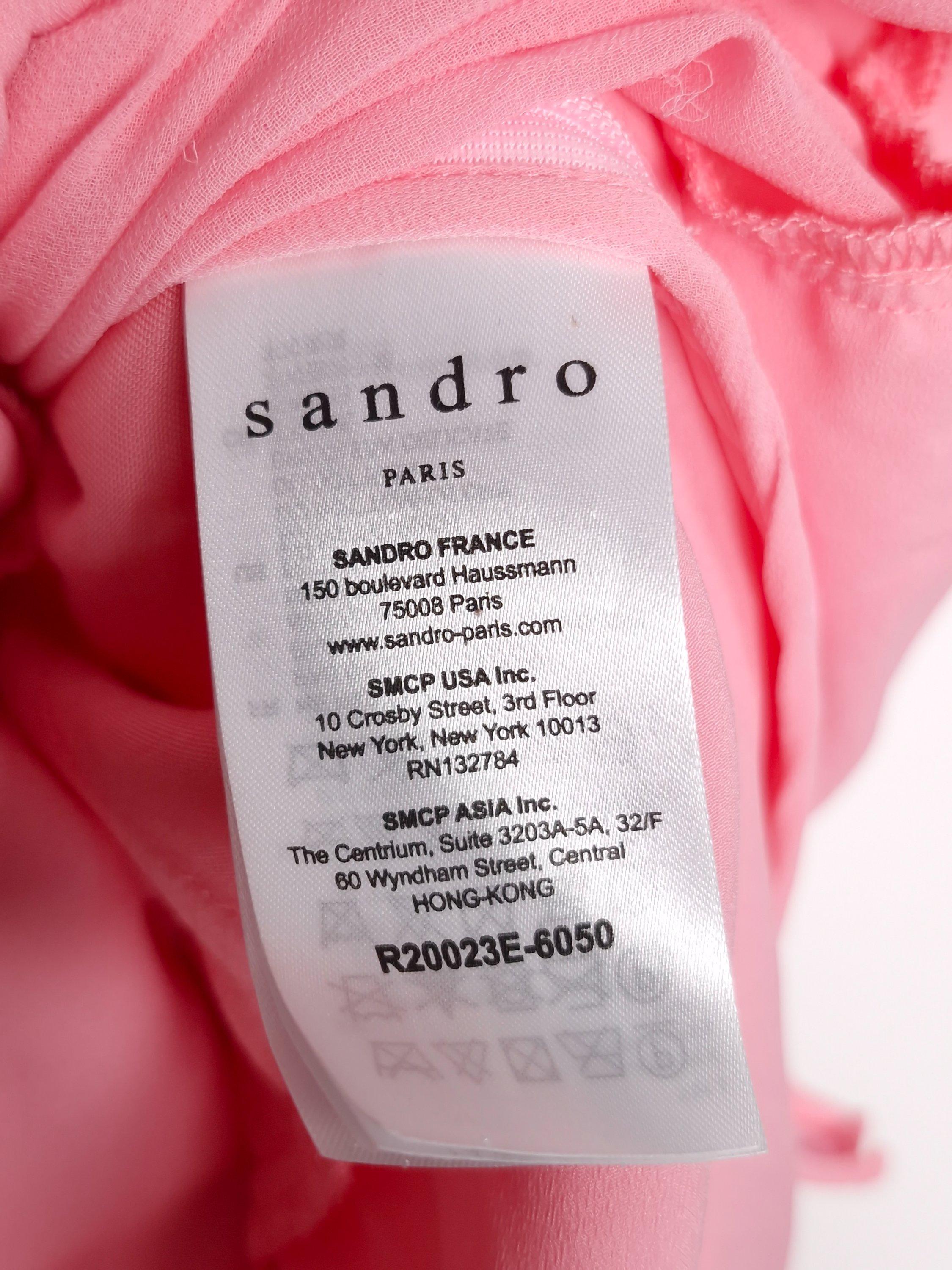산드로 sandro 핑크 롱 원피스 34 [A709] 5