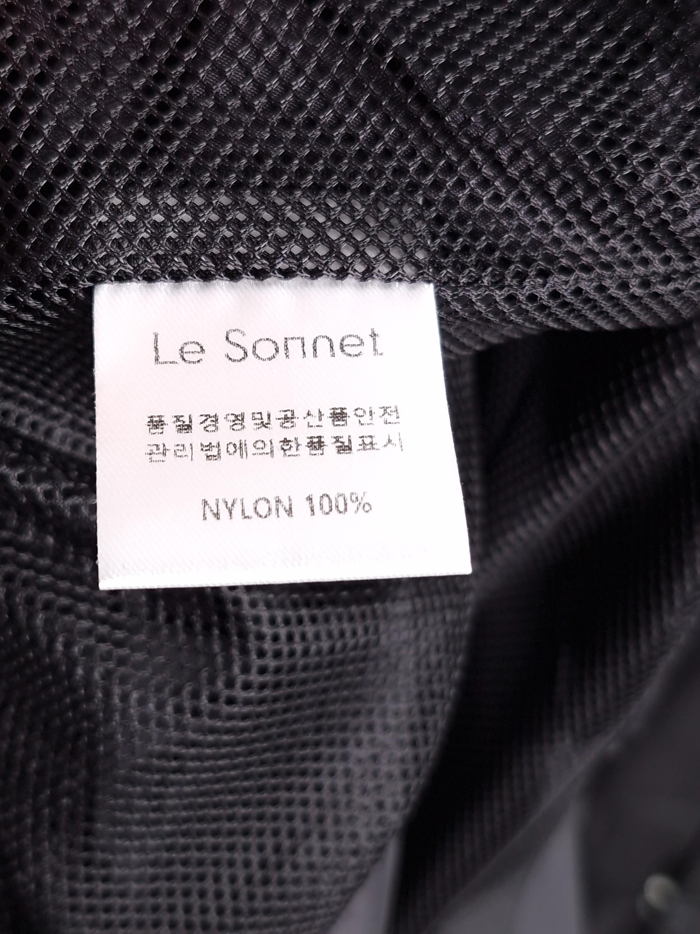 르쏘넷 LE SONNET 검정 후드 집업 바람막이 [A713] 5