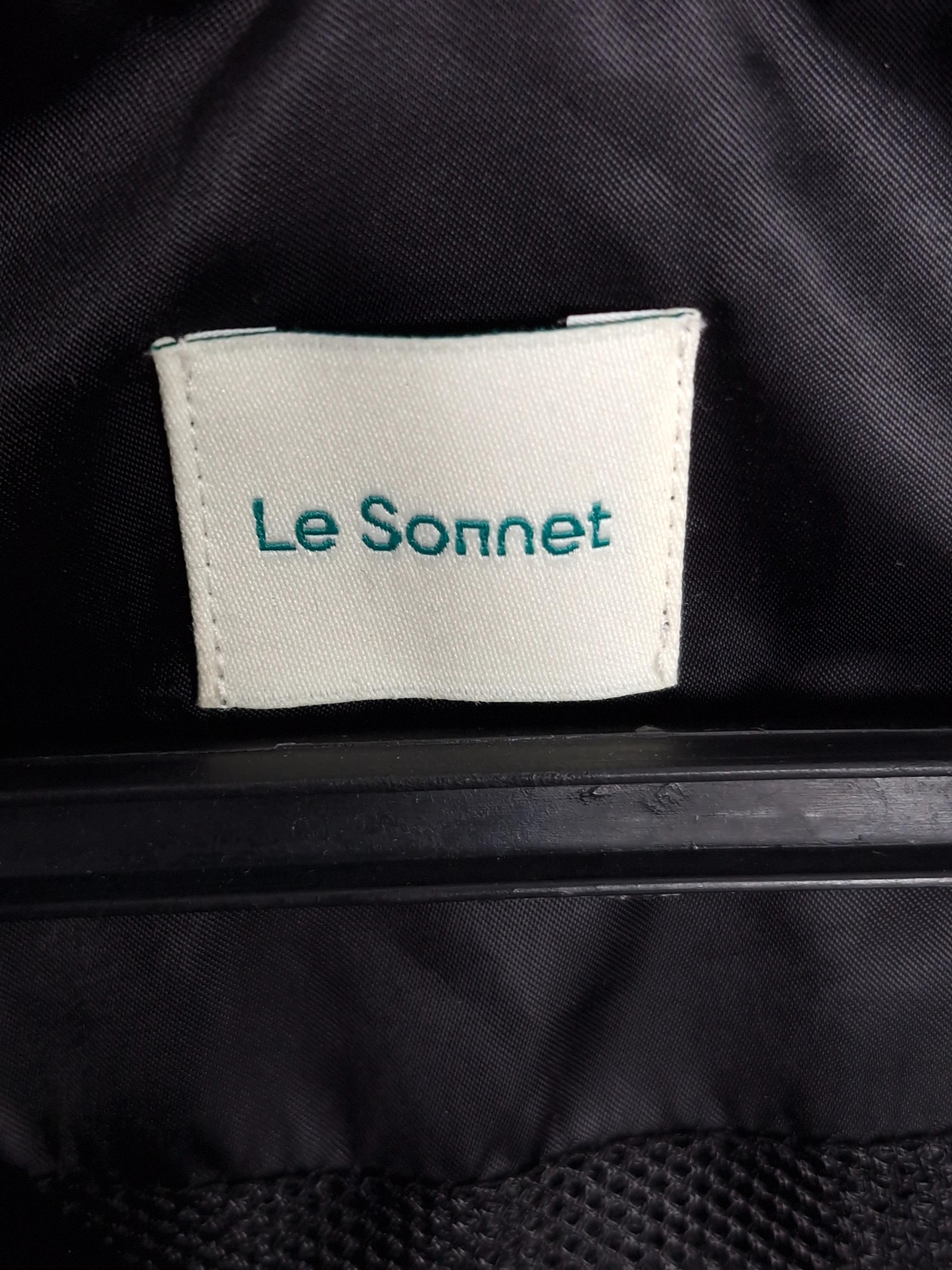 르쏘넷 LE SONNET 검정 후드 집업 바람막이 [A713] 4