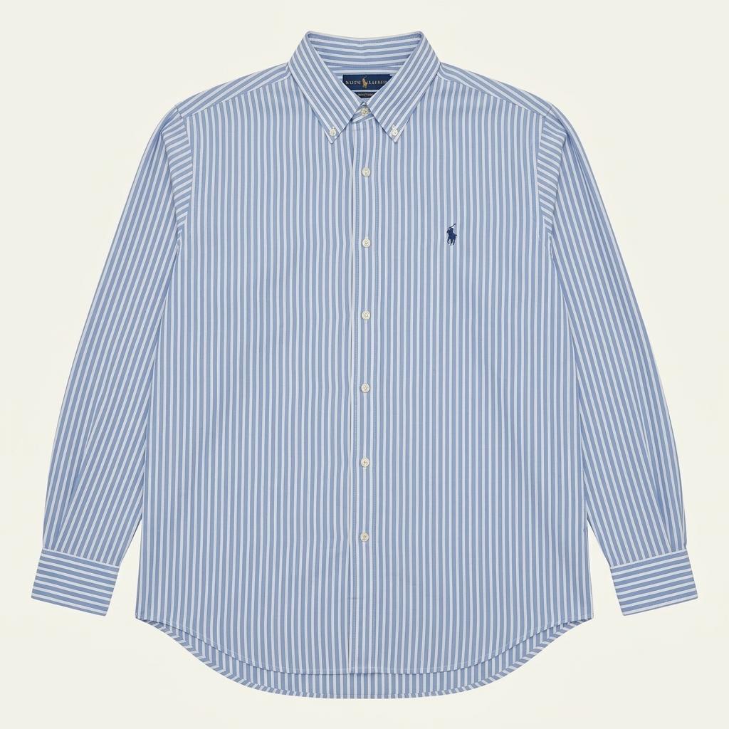 CA152 XL 폴로 클래식핏 90s 홍콩판 블루 스트라이프 셔츠 남방 1