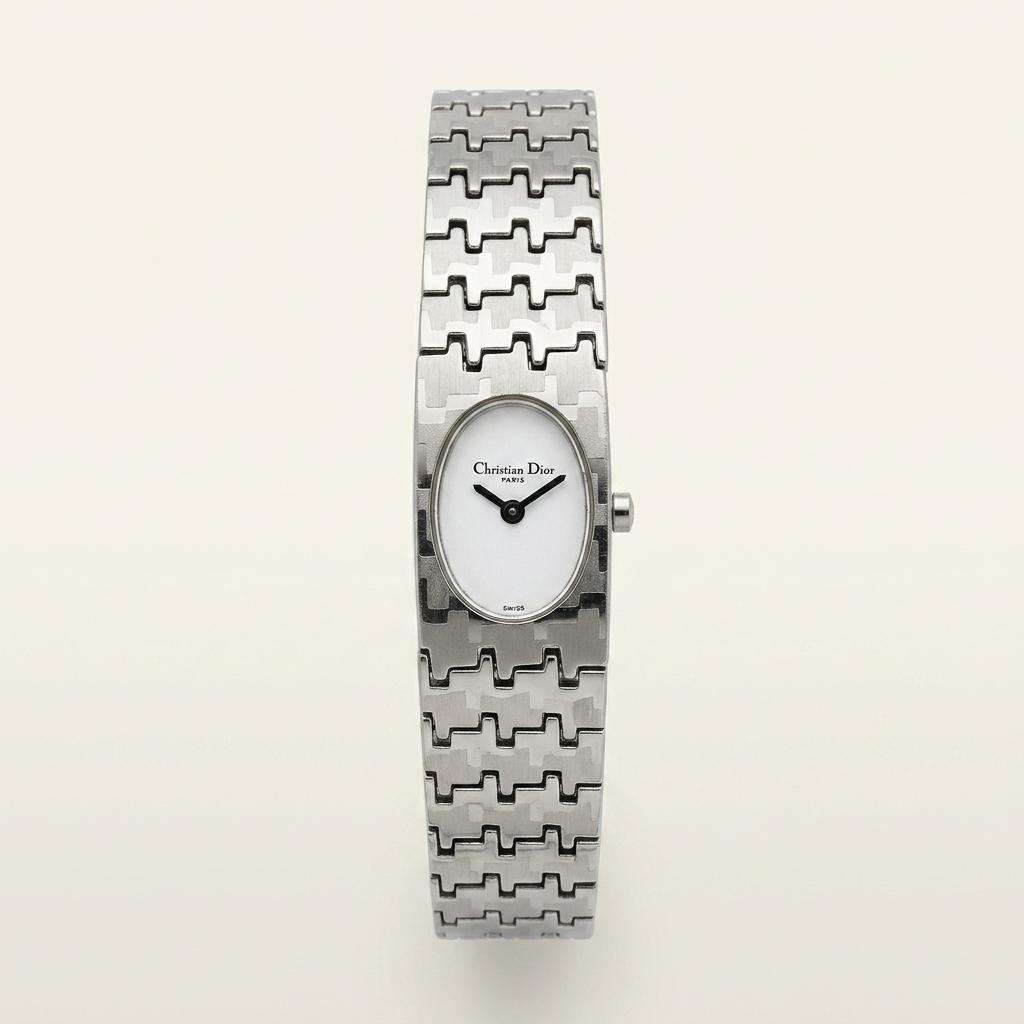 [Christian Dior] 빈티지 실버 메탈 시계 1