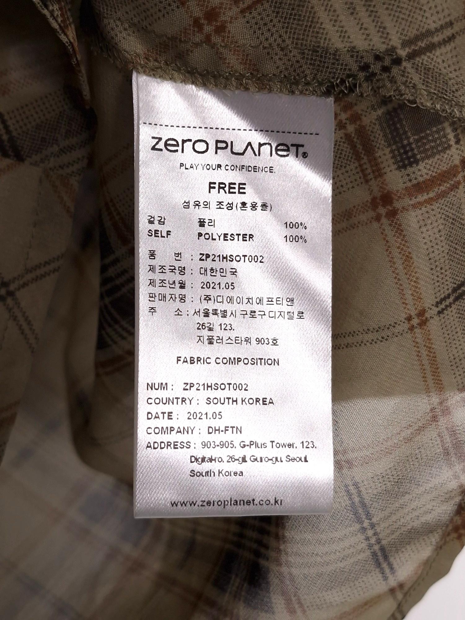 ZEROPLANET 제로플래닛 시스루 체크 블라우스 F [A393] 5