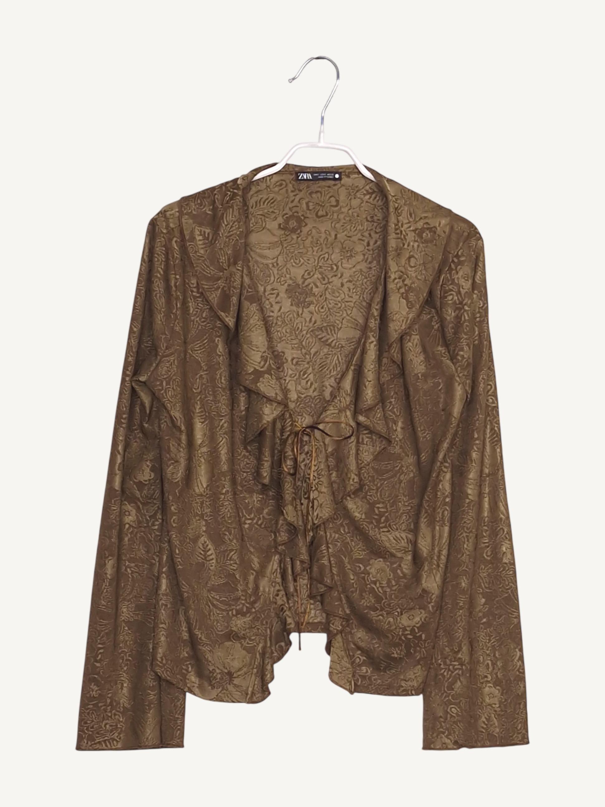 자라 ZARA 자카드 가디건 EUR S [A537] 2