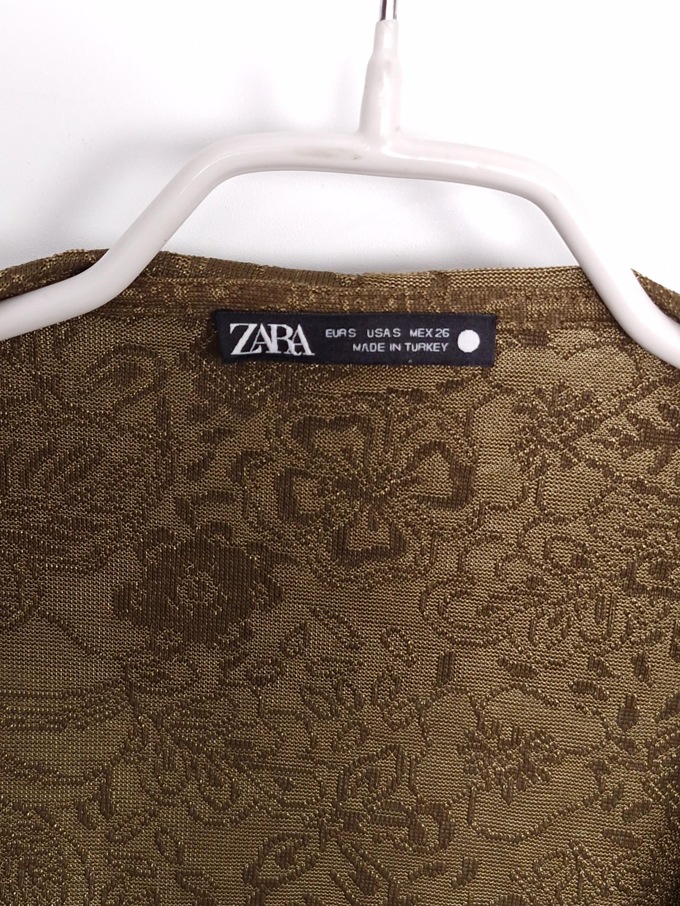 자라 ZARA 자카드 가디건 EUR S [A537] 4