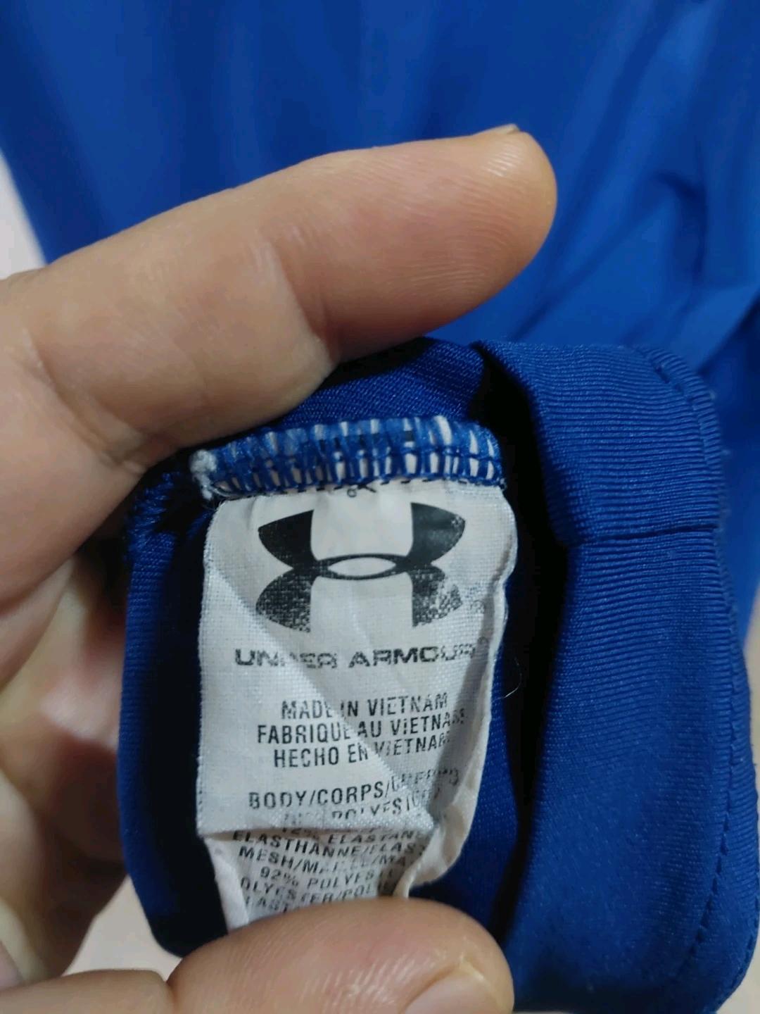 언더아머 블루 골프 반팔 카라티 XL 2