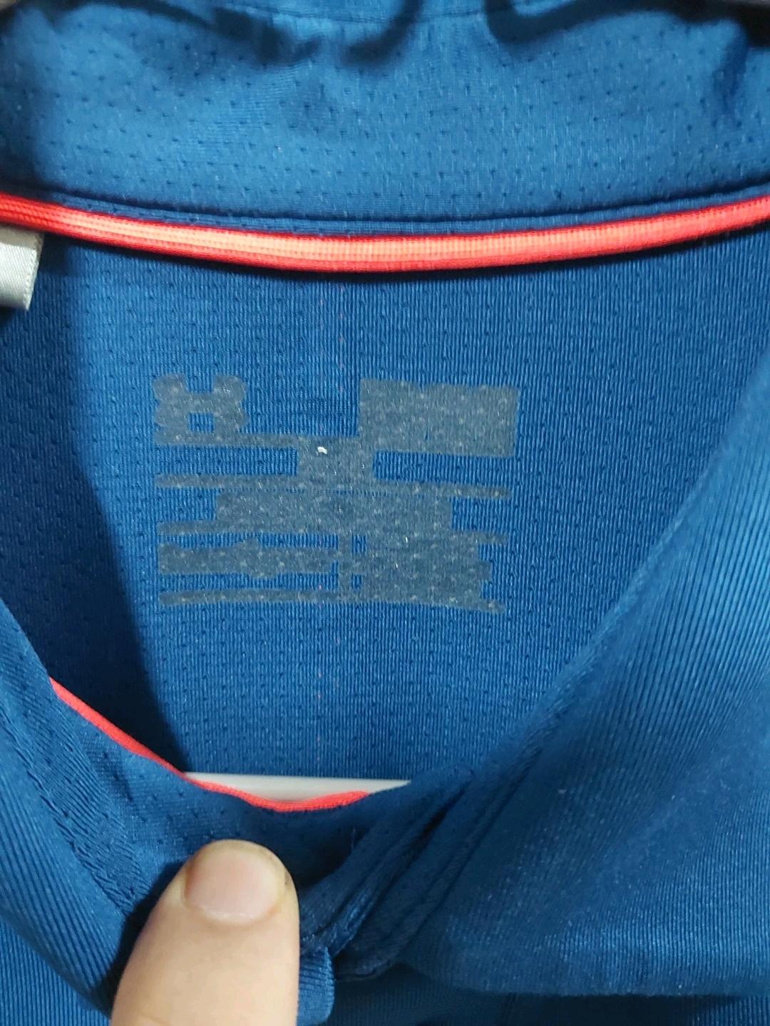언더아머 블루 골프 반팔 카라티 XL 3