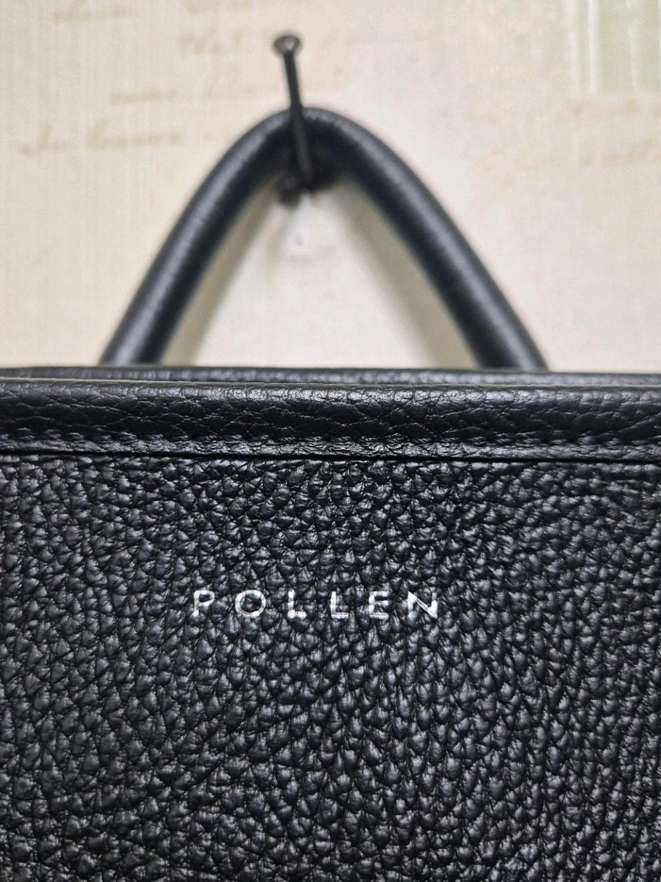 POLLEN 블랙 가죽 백팩 40*35*10 3