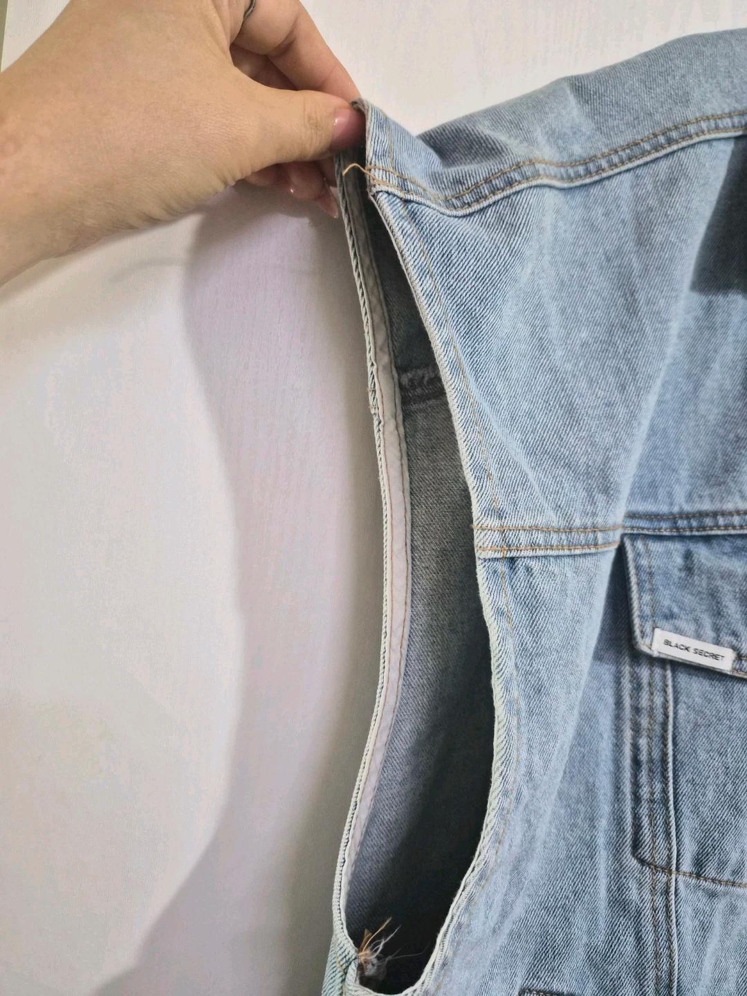 더퍼스트 청 데님 조끼 빅사이즈 5
