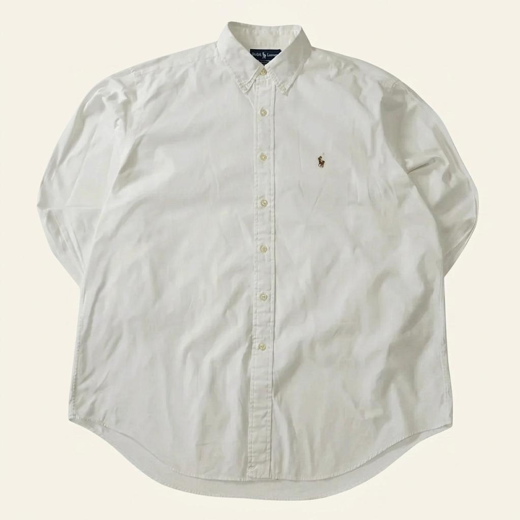 CA567 XL 폴로 야머스 90s 홍콩판 화이트 셔츠 남방