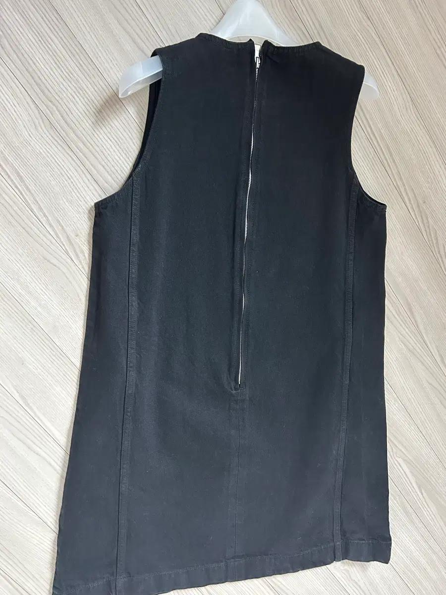 파사드패턴 데님 슬리브리스 원피스 빈티지 블랙 4