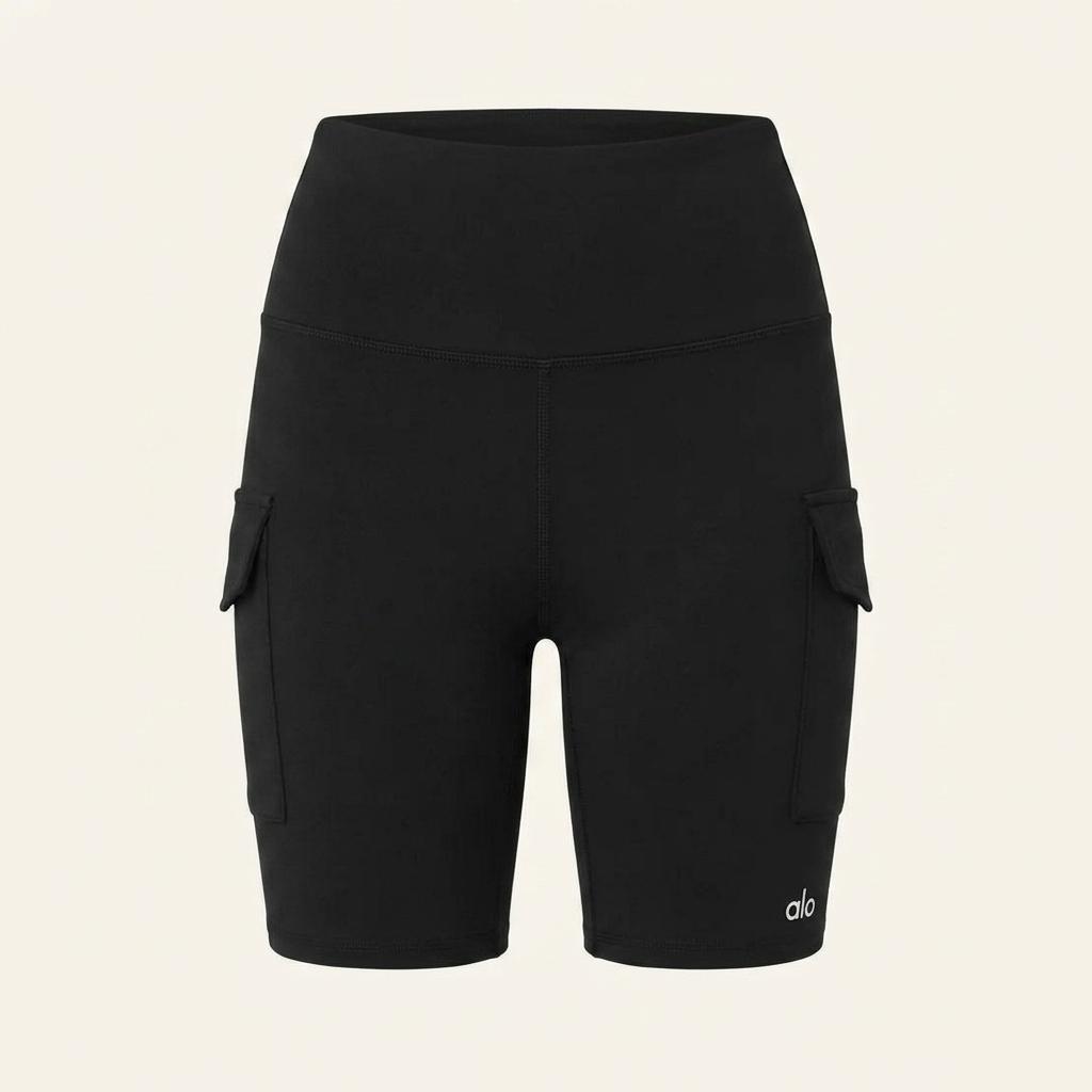 Alo Yoga 하이웨이스트 카고 쇼츠 블랙 XS 새상품 1