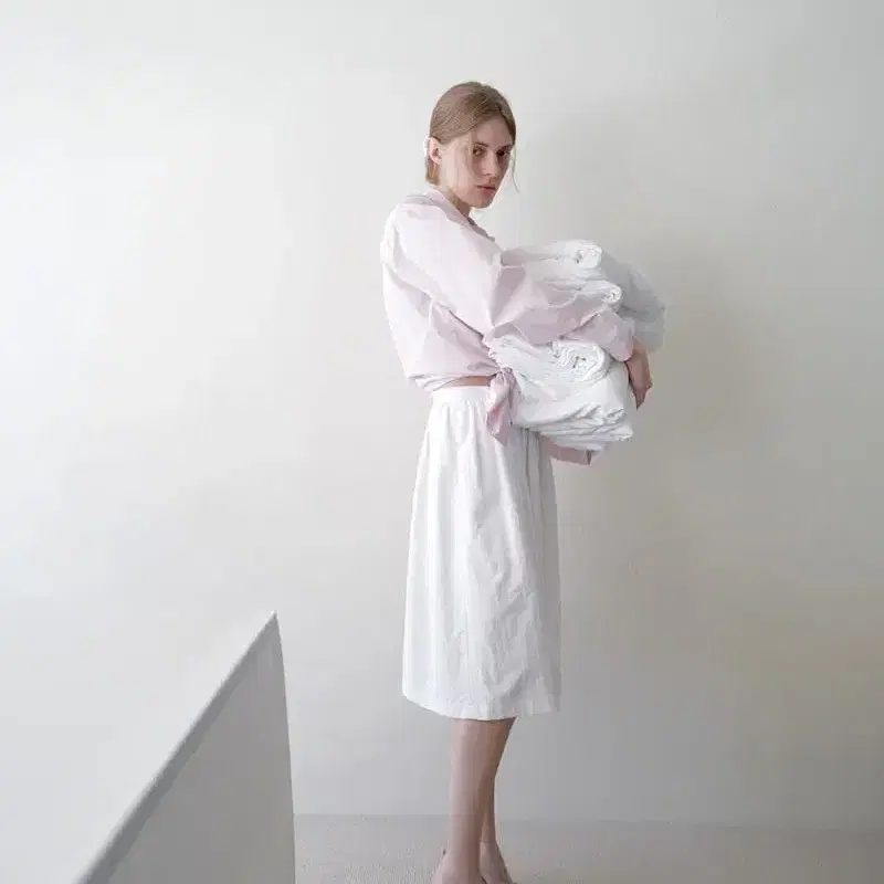 le17septembre FLORE MID FLARE SKIRT [WHITE] 5