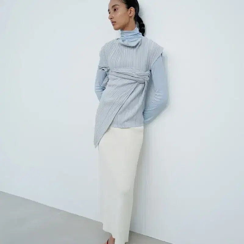 le17septembre 플리츠 카울넥탑 PLEATED COWL 르917 2