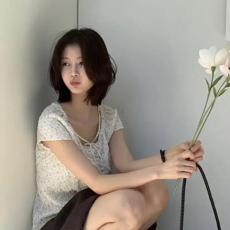 [루에브르] 시어커서 슬림 블라우스_cream 3