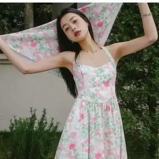 (S) 신스덴 피오레 스카프 롱원피스 선미원피스 휴양지원피스 7