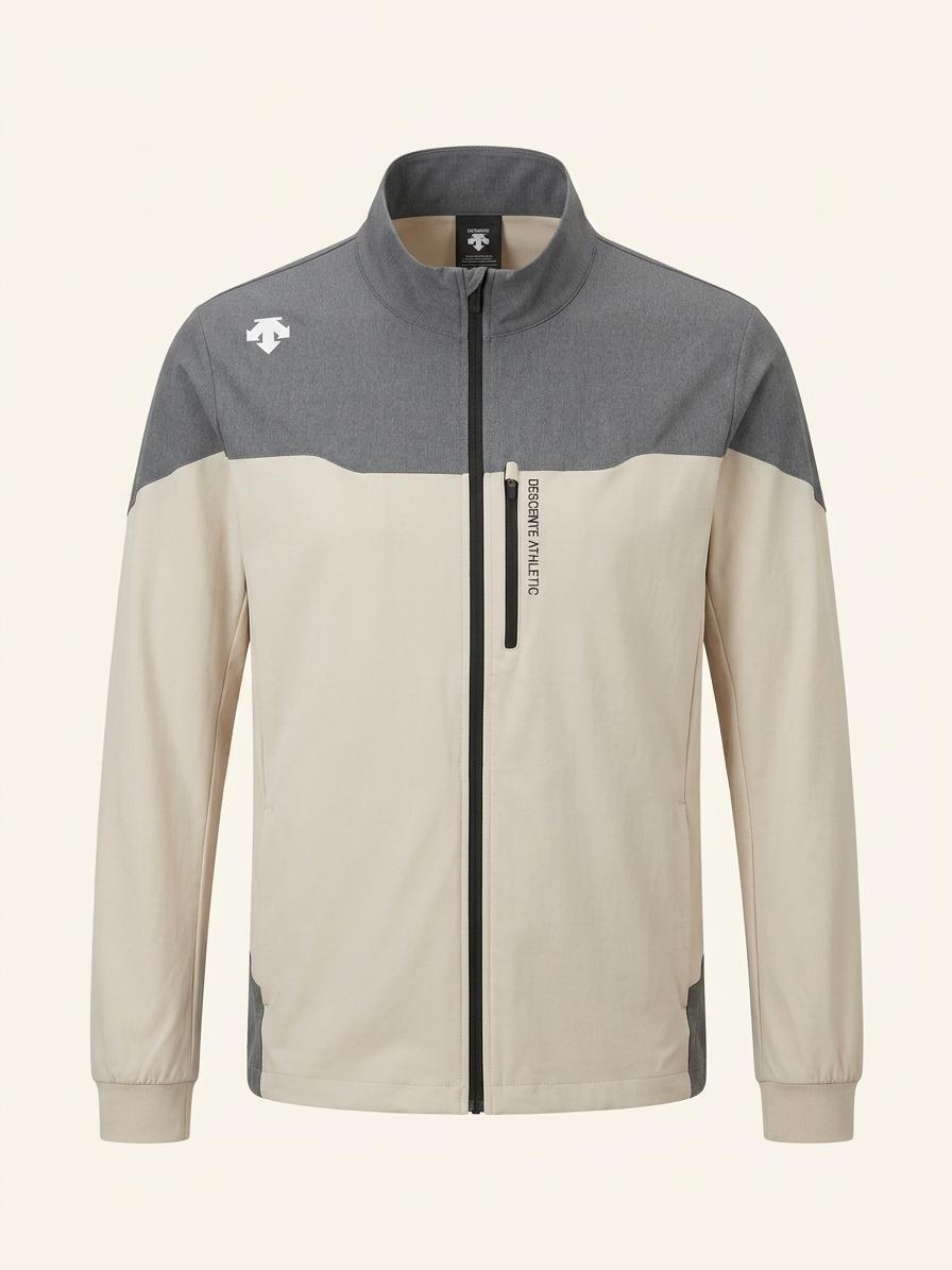 105,XL)) DESCENTE 데상트 바람막이 점퍼 ! 디자인 깔끔해요~