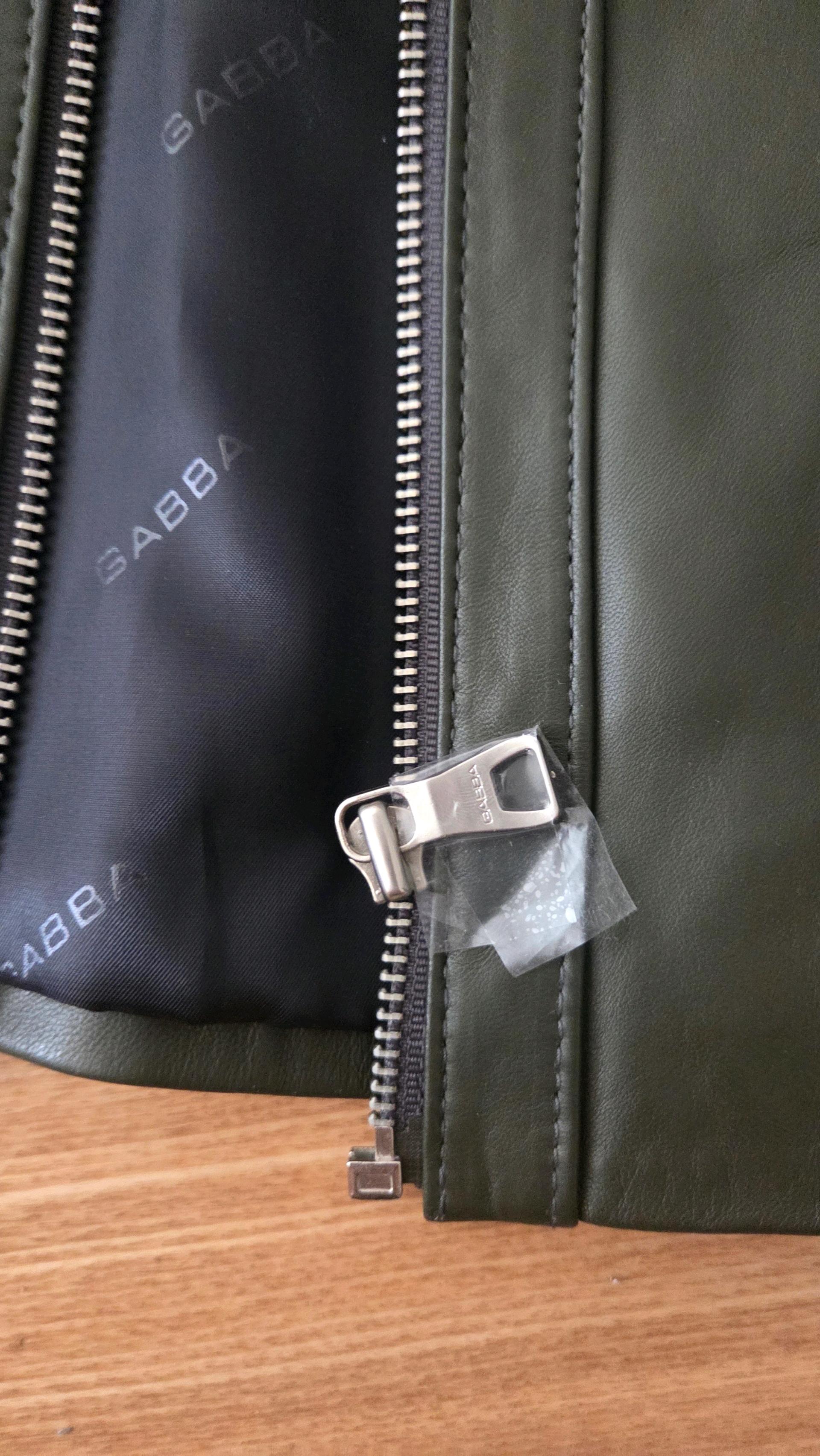GABBA 가바 천연양가죽 라이더 가죽 재킷 카키 3