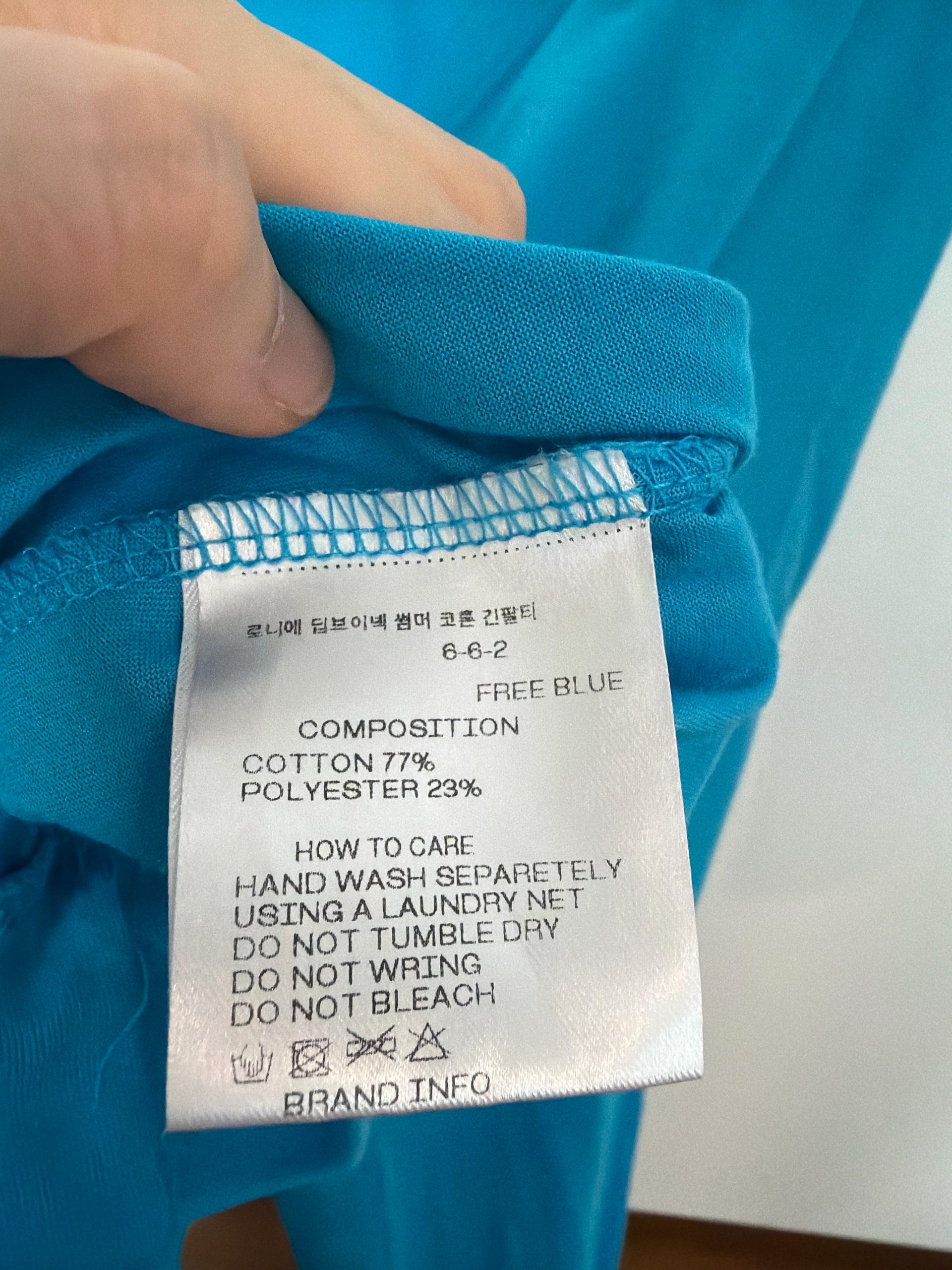 블랙업 딥브이넥 썸머코튼 긴팔티 3