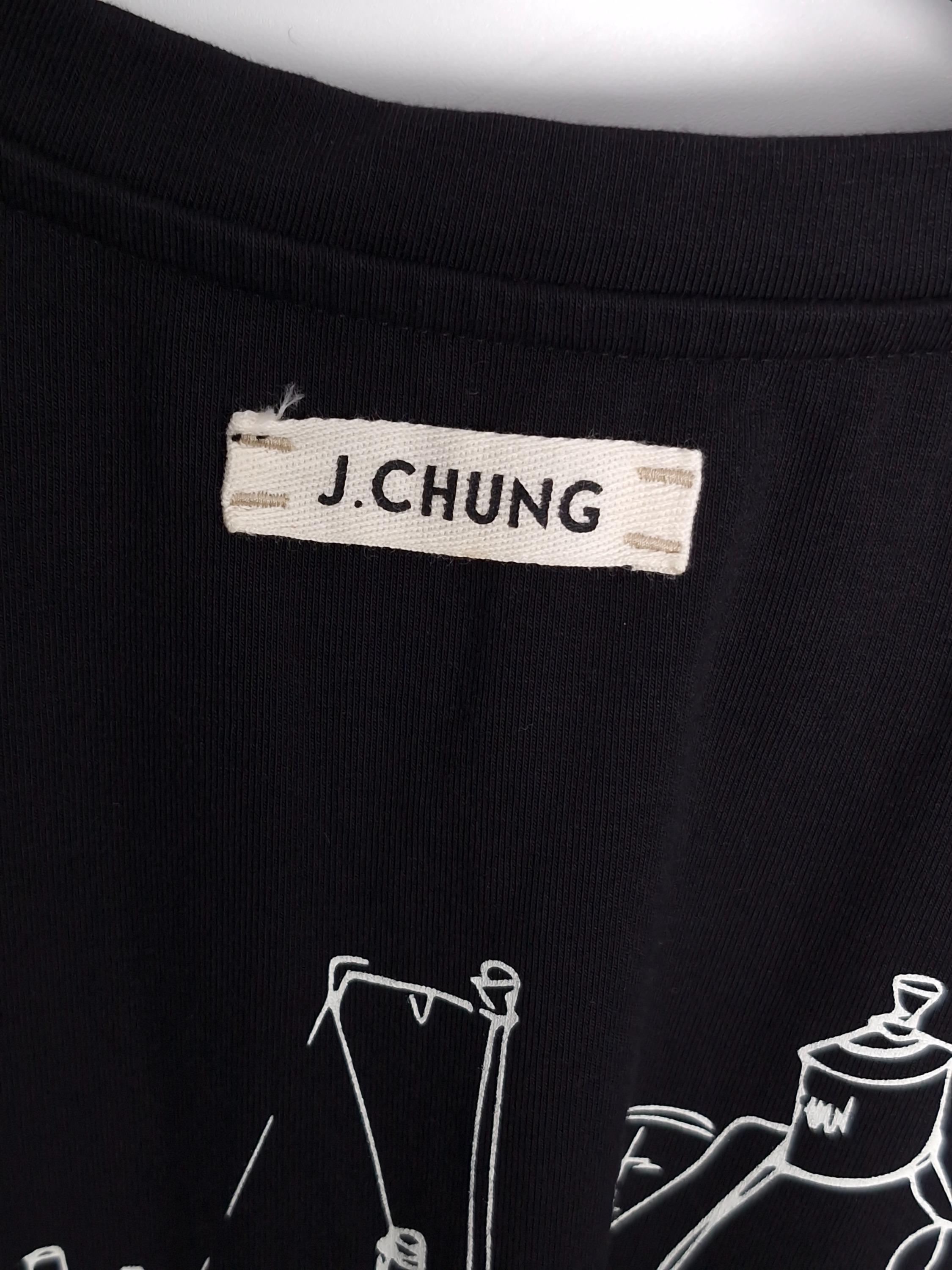 제이청 J.CHUNG 검정 오버핏 반팔티셔츠 One Size [A717] 4