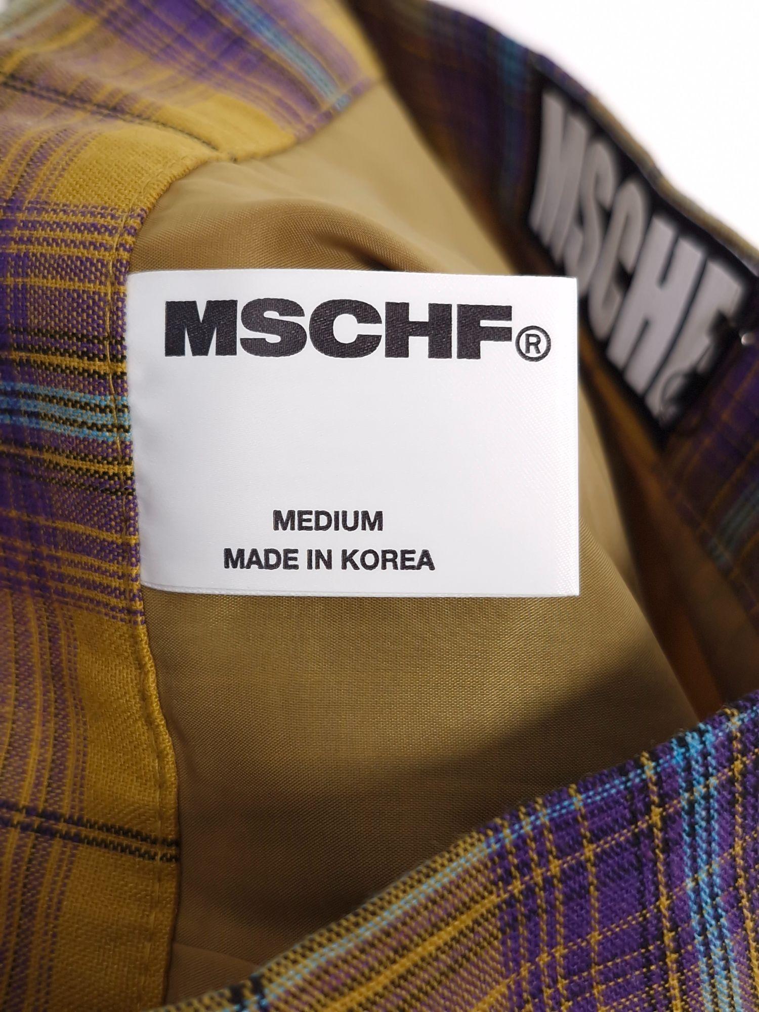 미스치프 MSCHF 노란색 체크 미니 치마 MEDIUM [A733] 7