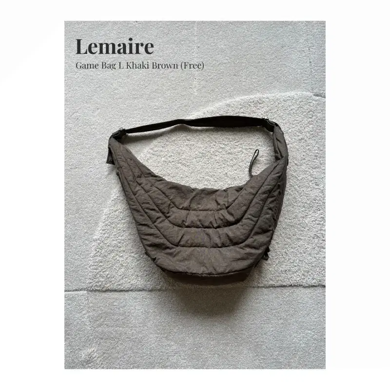 Lemaire 게임백 L 카키브라운 (L) 2