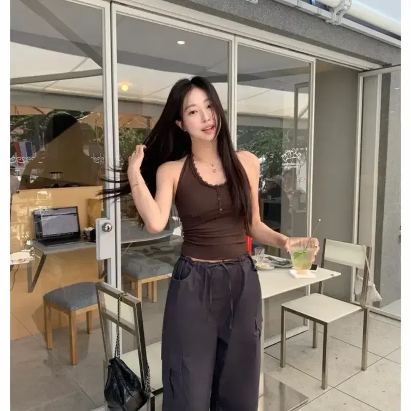 바배/새제품)시예 Lace halter sleeveless 타낫 온드민 3