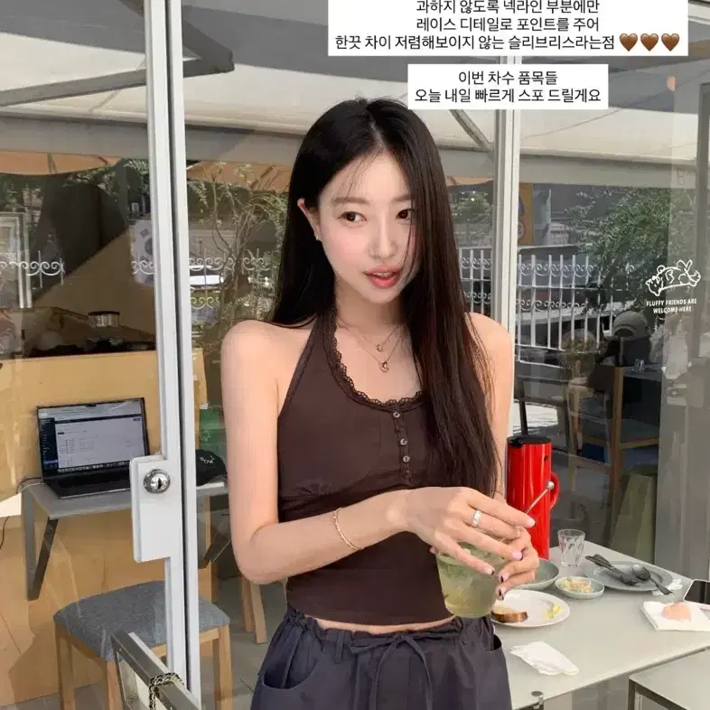 바배/새제품)시예 Lace halter sleeveless 타낫 온드민 5
