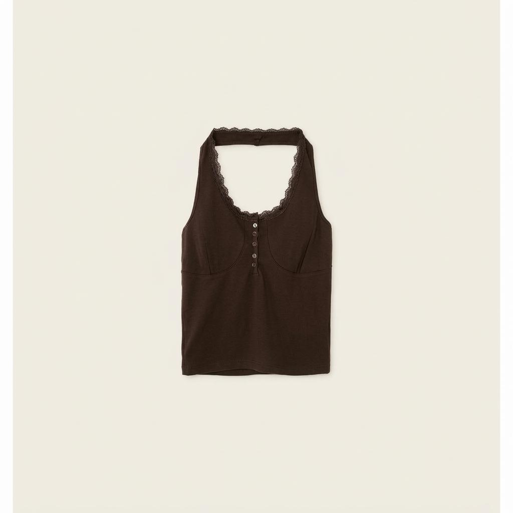 바배/새제품)시예 Lace halter sleeveless 타낫 온드민 1