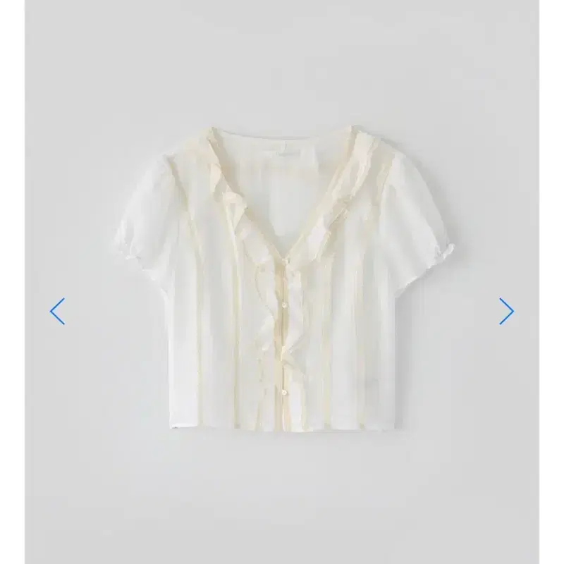 [카리나 착용] 타낫 T/T Eve ruffle blouse (ivory) 2