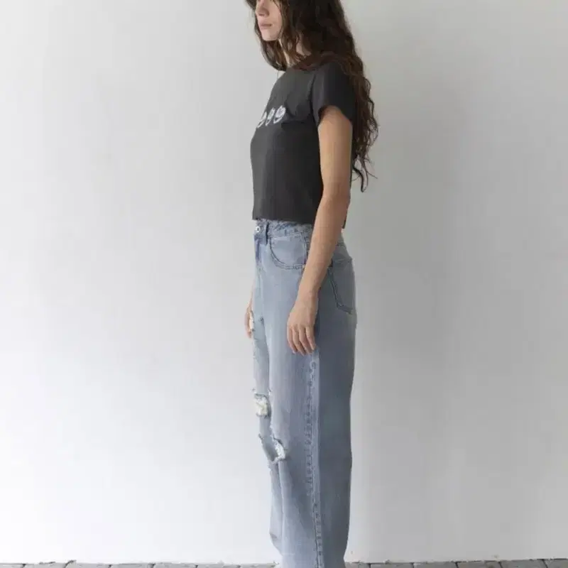 (새상품) 헤이그 haag a destroyed denim S 3