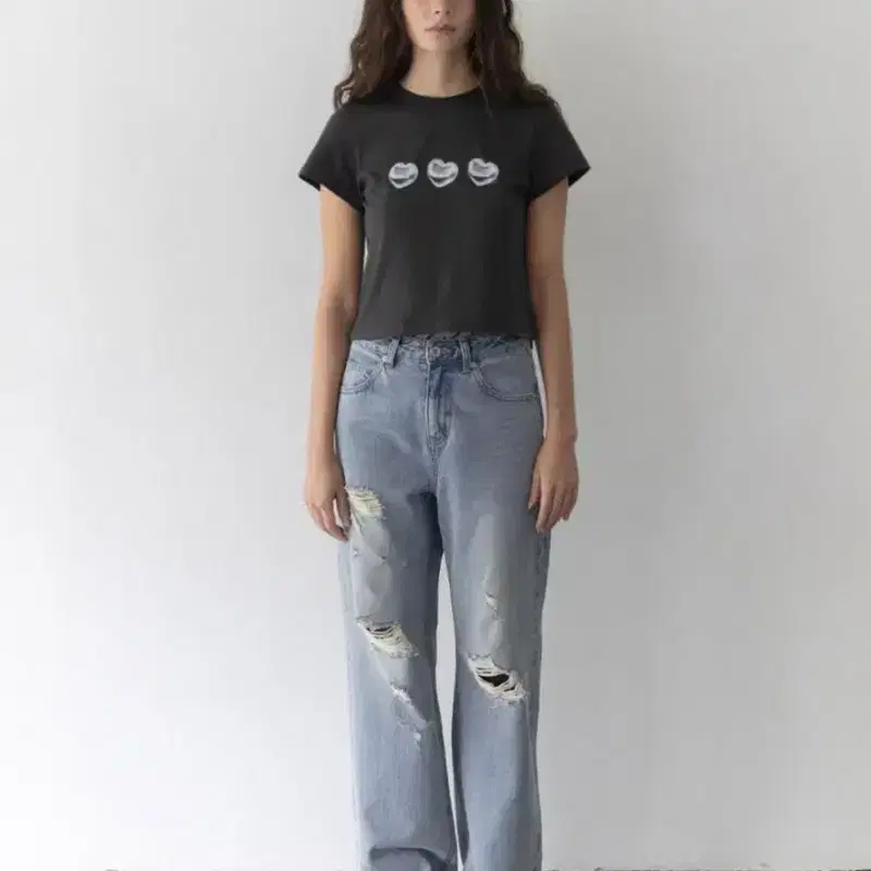 (새상품) 헤이그 haag a destroyed denim S 2