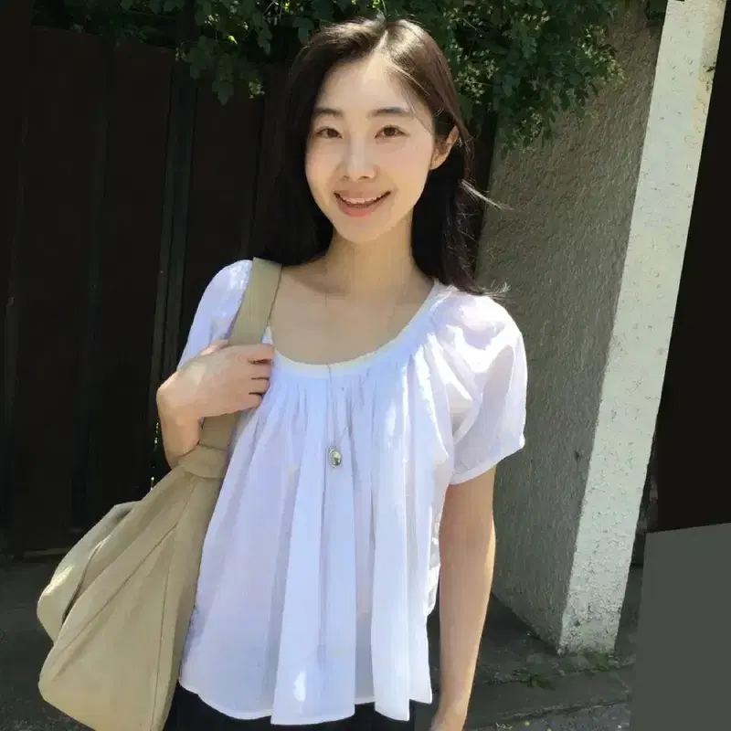 헤이그 에이 퍼프 블라우스 화이트 2