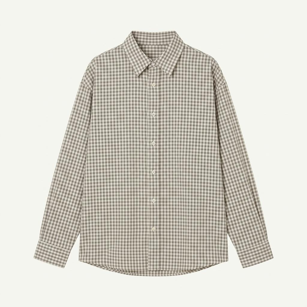 (1회착용) 헤더먼트 Geek check shirts 1
