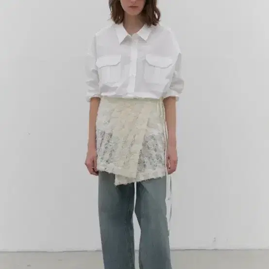 헤더먼트 랩스커트 새상품 3